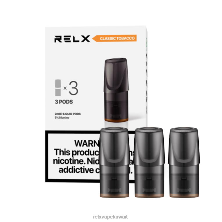 88RBD122 RELX pods for sale - التبغ الكلاسيكي RELX Classic القرون