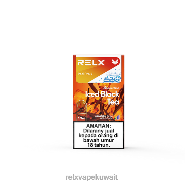 88RBD112 RELX pods for sale - الشاي الأسود المثلج RELX بود برو 2 – 3 بودات