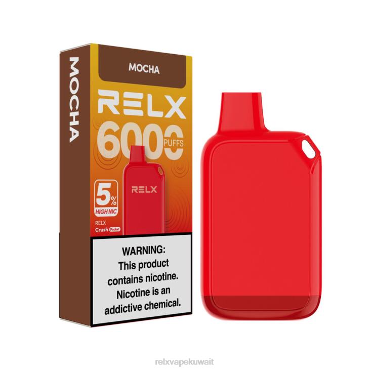RELX Crush Pocket 6000 5% نيكو عالية | 6NH4825 ‎RELX Kuwait موكا