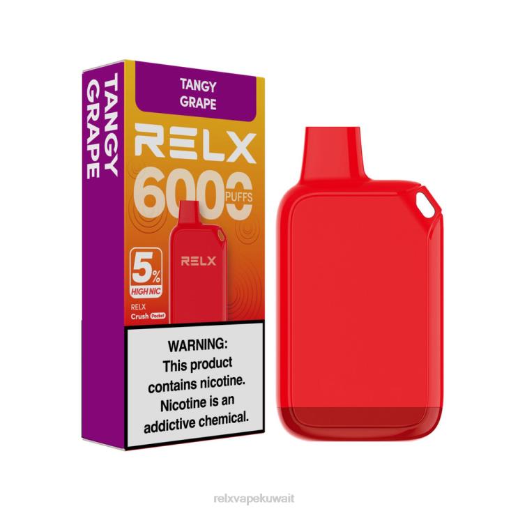 RELX Crush Pocket 6000 5% نيكو عالية | 6NH4827 ‎RELX فيب عنب منعش