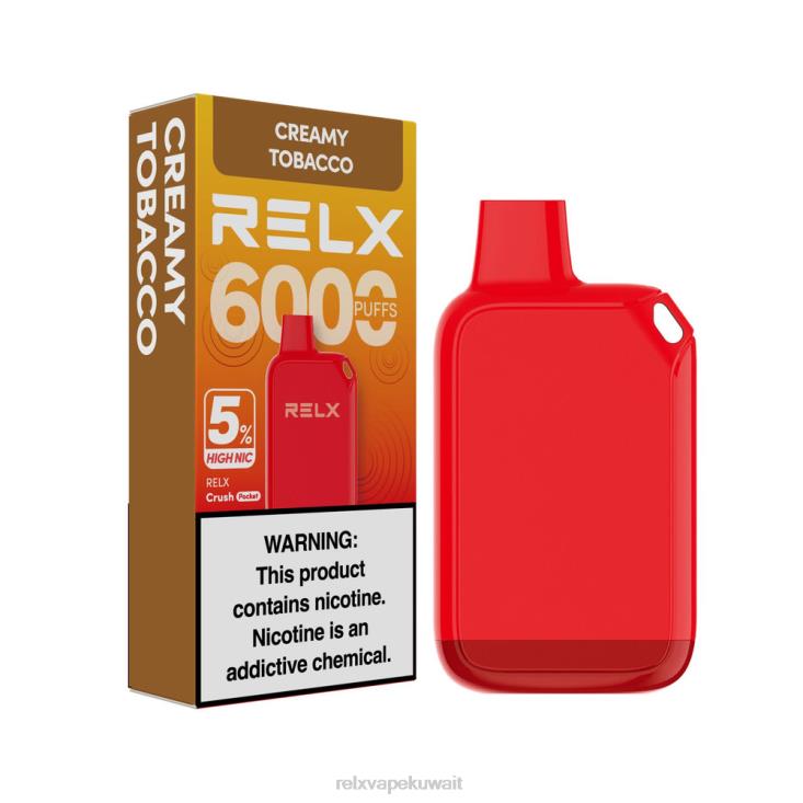 RELX Crush Pocket 6000 5% نيكو عالية | 6NH4828 ‎RELX فيب سعر التبغ الكريمي