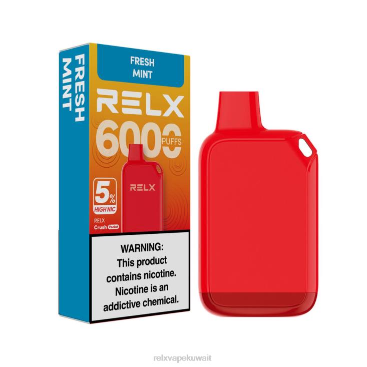 RELX Crush Pocket 6000 5% نيكو عالية | 6NH4829 ‎RELX اماكن بيع نعناع طازج
