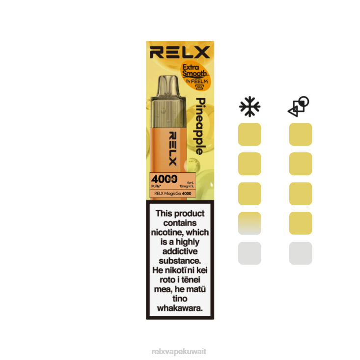 RELX MagicGo 4000 سيجارة يمكن التخلص منها | 6NH481 ‎RELX Kuwait أناناس